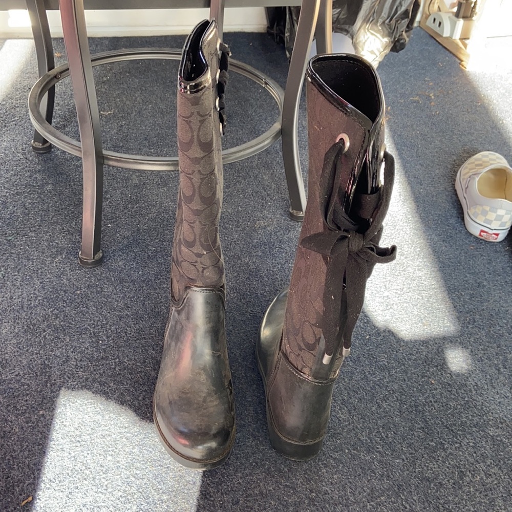 COACH rain boots